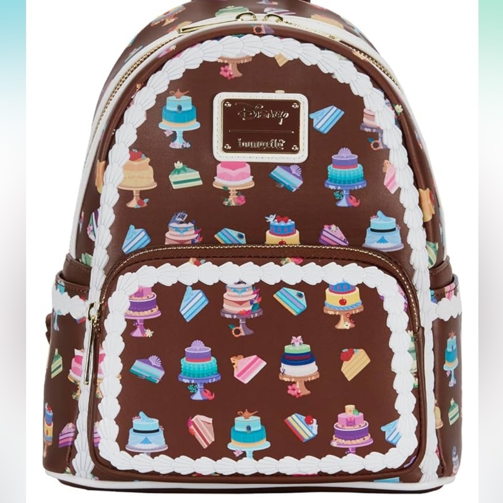 NWT Loungefly Mini Backpack Disney Princess Cakes